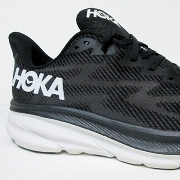 Hoka Women's Clifton 9 Sneaker, Black/White, 7,5 - Picture 3 of 12